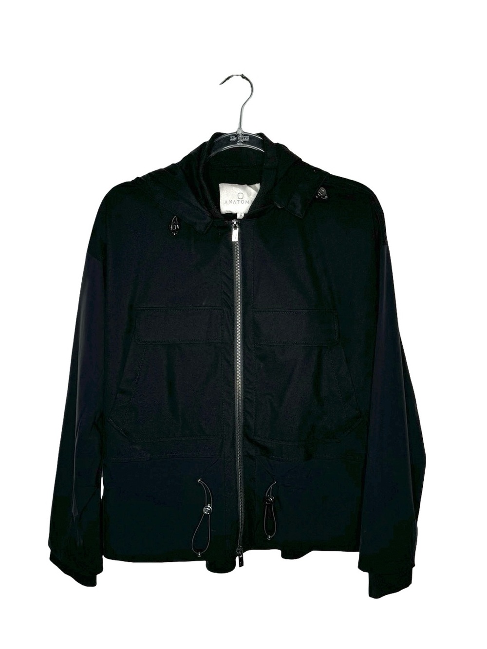 Anatomie | Ramona Hooded Windbreaker in Black Small